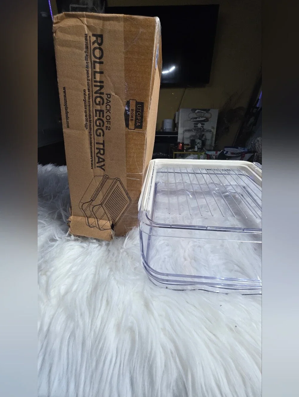 Stackable Clear Egg Storage Container - 18pcs Capacity